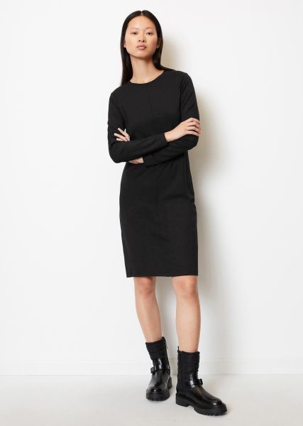 Knee Length Jersey Dress Made Of Tencel™ Modal Serene Women Dresses Black