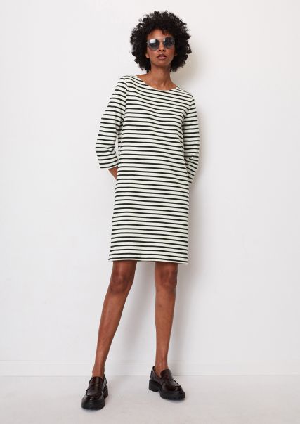 Purchase Multi/ Deep Blue Sea Striped Jersey Dress In A Loose Fit From Organic Cotton Women Dresses