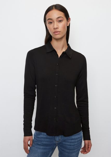 Jersey Blouse From Lenzing™ Ecovero™ Blouses Personalized Women Black