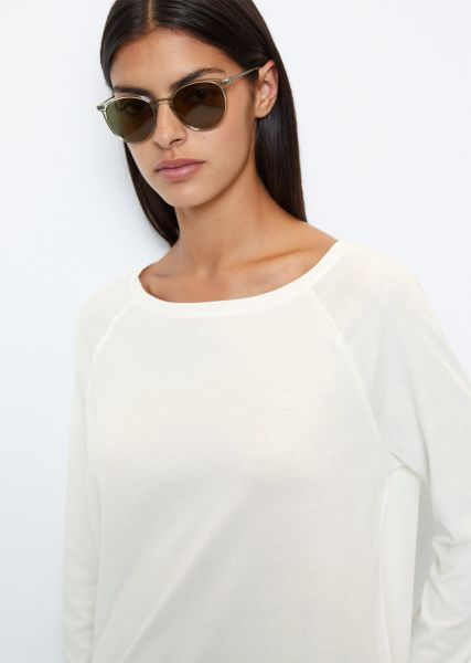 Women Egg White Dfc Longsleeve Regular Made Of Soft Single Jersey T-Shirts Free
