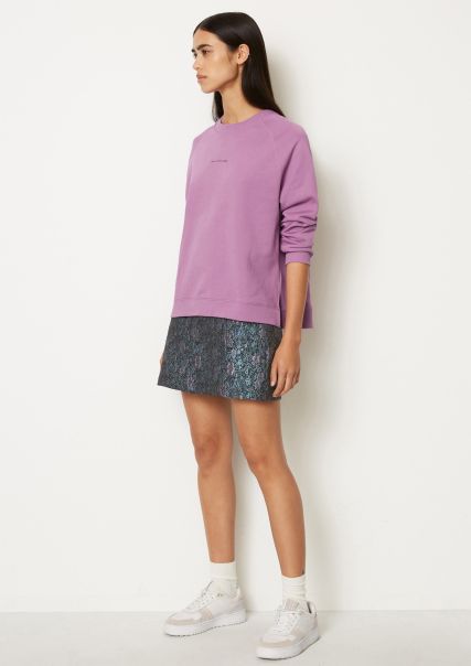 Deal Sweatshirt Relaxed From Organic Cotton Periwinkle Sweaters Women