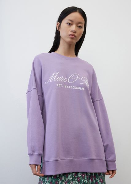 Purchase Sweaters Women Sunbleached Purple Oversized Sweatshirt Made Of Pure Organic Cotton