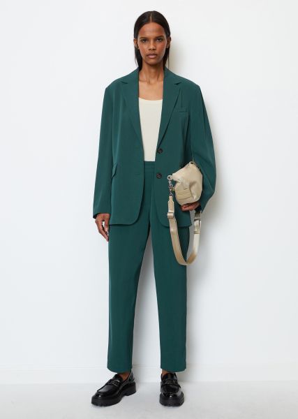 Blazer Night Pine Women Blazer Relaxed Made From Flowing Viscose-Mix Twill Deal