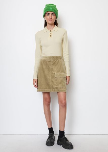 Women Corduroy Mini Skirt From Organic Cotton Skirts Pumice Stone Trendy