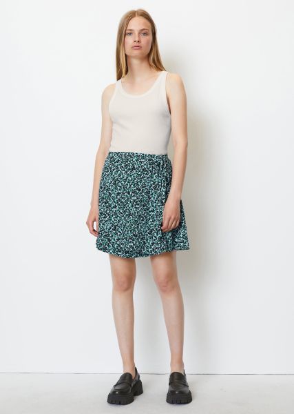 Discount Skirts Short Wrap-Over Skirt Made Of Ecovero™ From Lenzing™ Women Multi/Fresco Blue