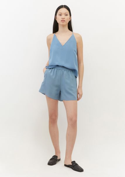 Refresh Shorts Fall Sky Lingerie-Style Shorts Made Of Silk Touch Viscose Fabric Women