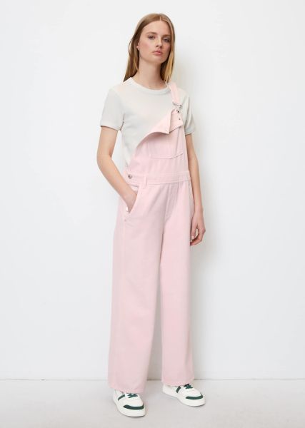 Multi/Vintage Pale Pink Relaxed Denim Dungarees From Organic Cotton Women Affordable Jumpsuits
