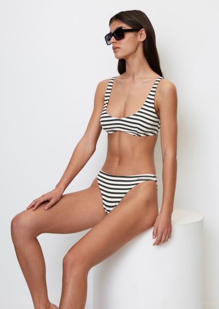 Dark Navy Bikini Top With Underwiring Sturdy Swimwear Women