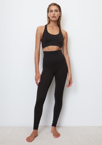 Bodywear Stretchy Leggings From Recycled Material Black Women Latest