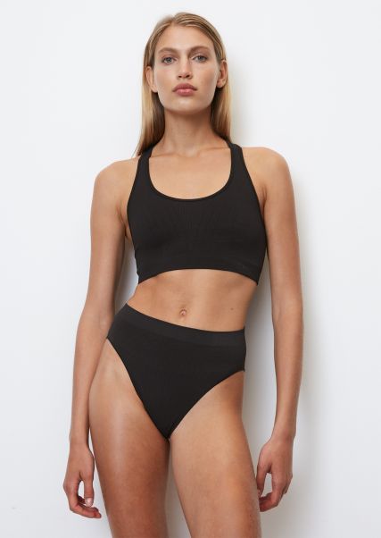 Black Women Functional High-Waisted Briefs From Recycled Quality Wholesome Lingerie