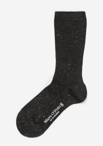 Genuine Black Socks Socks With Glitter Effect Pack Of Two Women