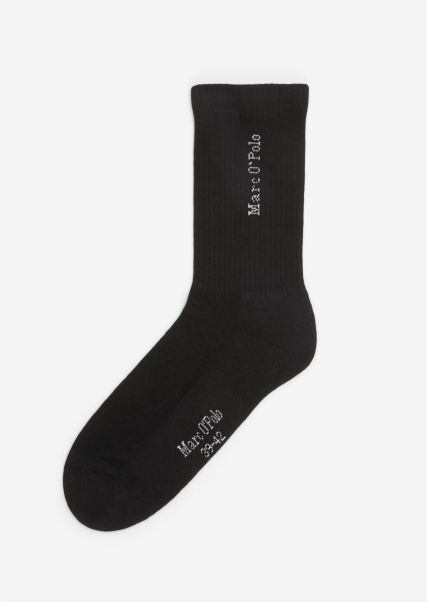 Sporty Ribbed Socks Pack Of Two Black Socks Buy Women