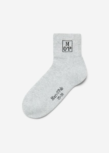 State-Of-The-Art Cool Grey Sporty Quarter Socks Pack Of Two Women Socks