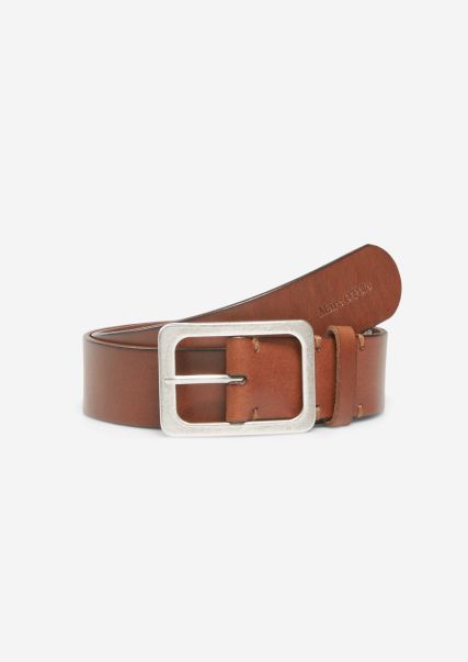 Belt Made Of Robust Cowhide Women Accessories Limited Classic Cognac