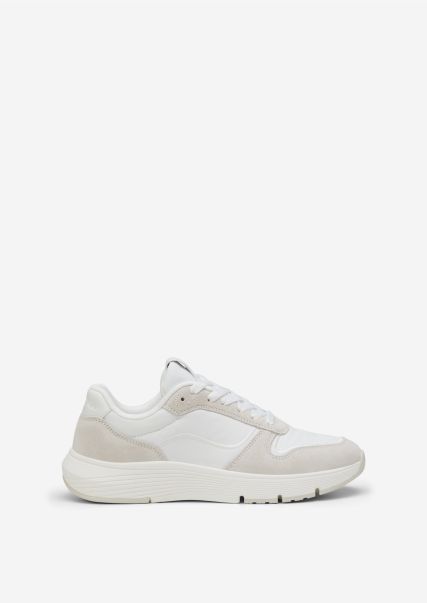Women Sneakers White Sneaker In An Exciting Mix Of Materials Pioneer