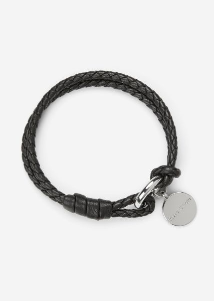 Rebate Bracelets Black Women Leather Strap Bracelet Made Of Soft Lamb Leather