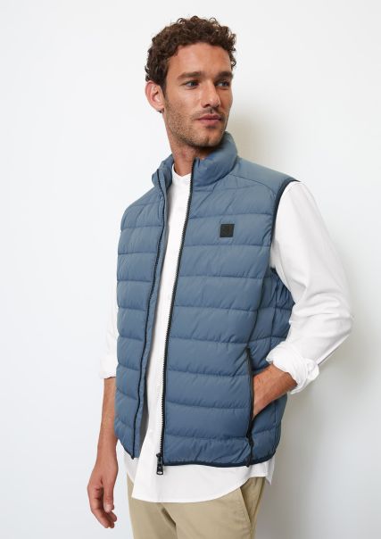 Men Jackets Storm Advanced Quilted Body Warmer With Padding From Unifi Repreve®.