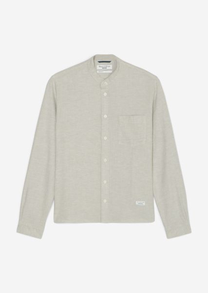 Exclusive Multi / Egg White Shirts Long Sleeve Shirt Regular Made From Soft Organic Cotton Twill Men
