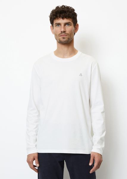 Versatile 2Er Pack/Navy+White T-Shirts Double Pack Basic Longsleeve Shaped Made From Organic Cotton Men