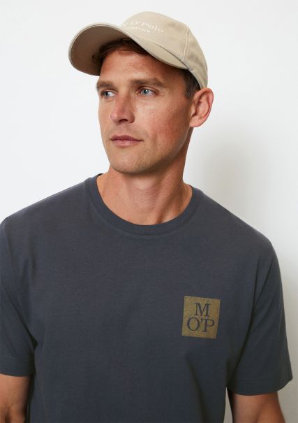 T-Shirts Organic Cotton T-Shirt In A Regular Fit Made From Soft Organic Cotton Men Promo Dark Navy