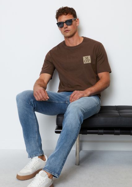 Crimson Brown T-Shirts Organic Cotton T-Shirt In A Regular Fit Made From Soft Organic Cotton Effective Men