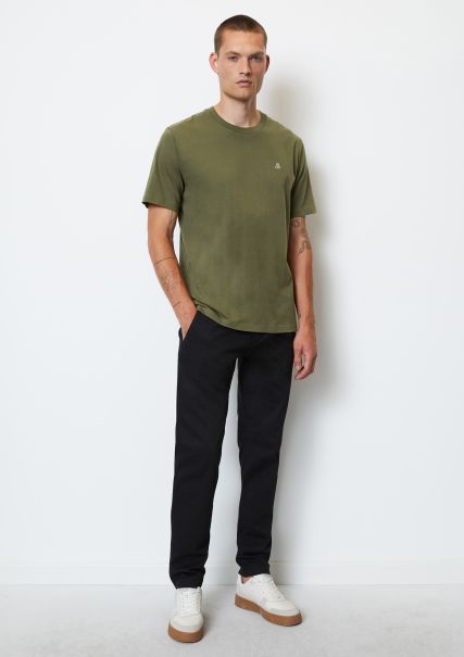 T-Shirts Asher Green Serene Men Basic T-Shirt Regular Made From Pure Organic Cotton