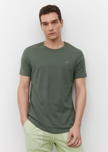 Round Neck T-Shirt In A Regular Fit Made Of Pure Organic Cotton Men T-Shirts Mangrove Rebate