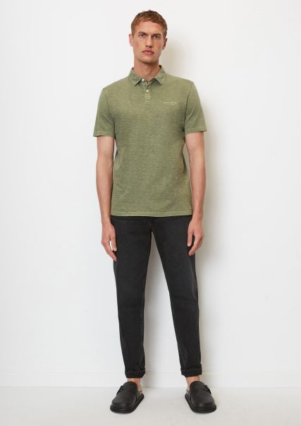 Olive Polos Professional Men Short Sleeve Jersey Polo Shirt In A Shaped Fit Made From High Quality Organic Cotton