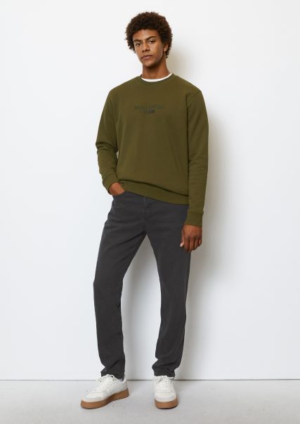 Lavish Sweaters Dfc Sweatshirt Relaxed Made From Pure Organic Cotton Men Slate Green