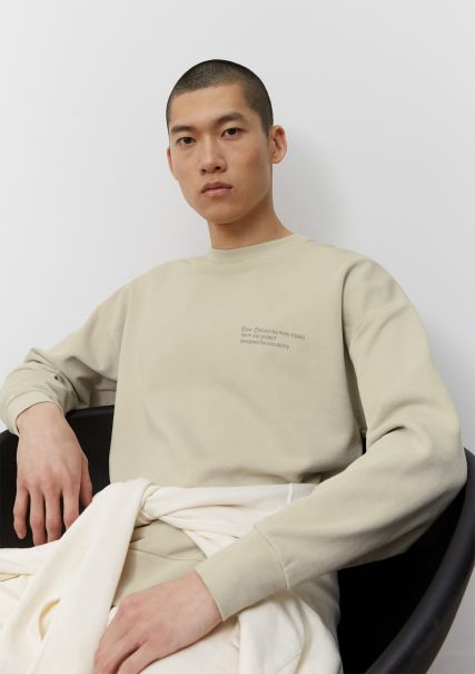 Sweaters Herbal Steam Sweatshirt, Oversized Dyed With Mineral Pigments Limited Men