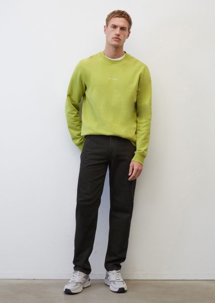 Sweaters Affordable Acid Green Sweatshirt Regular Made From Pure Organic Cotton Men