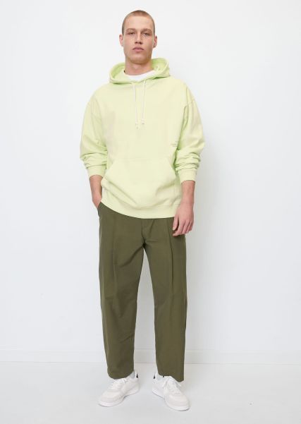 Lime Sherbet Men Made-To-Order Oversized Hooded Sweatshirt Made From Pure Organic Cotton Sweaters