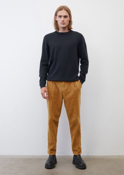 Men Tandoori Trousers Belsbo Pleats Relaxed Corduroy Trousers Made From Pure Organic Cotton Clearance