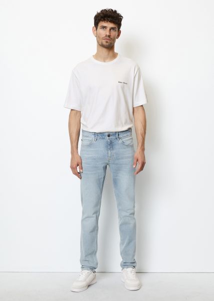 Jeans Model Sjöbo Shaped Made From Organic Cotton Mix Light Blue Wash Bespoke Men Jeans