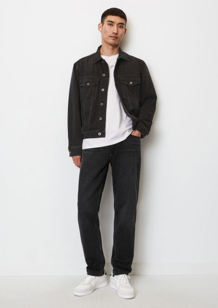 Jeans Men Black Od Black Wash Tapered Osby Jeans Made Of Lightweight, Authentic Rigid Denim Sumptuous