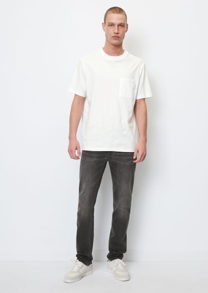 Jeans Model Vidar Slim In A Stretch Cotton Blend Jeans Men 2024 Multi/Reddish Mid Grey