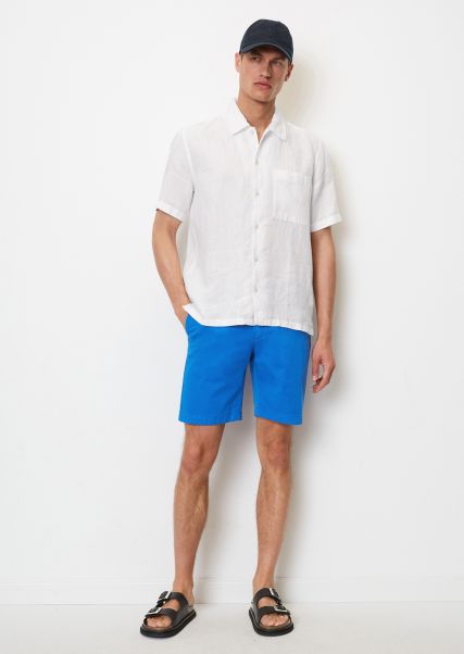 Shorts Men Salo Shorts Made From Organic Cotton Mix Azur Blue Versatile
