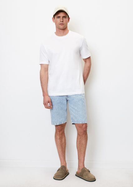Hamar Denim Shorts Made From Pure Organic Cotton Shorts Light Blue Salt'N Pepper Wash Trusted Men