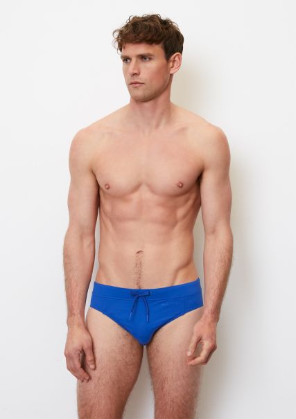 Swim Briefs Made Of A Polyamide And Elastane Blend Bright Blue Affordable Men Swimwear