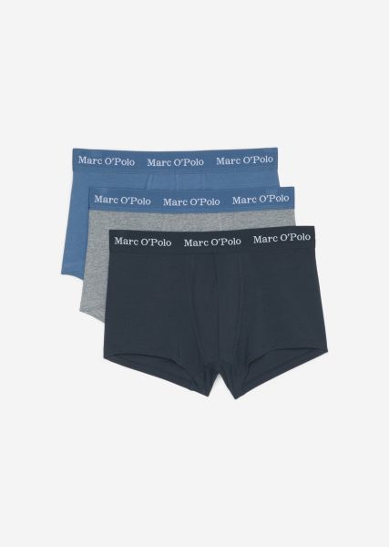 Men Grey/Navy/Blue Voucher Trunk In Pack Of 3 Underwear