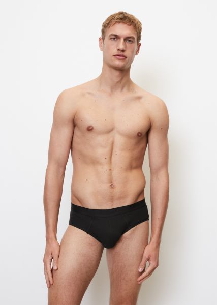 Buy Underwear Men Black Ribbed Briefs Pack Of Two