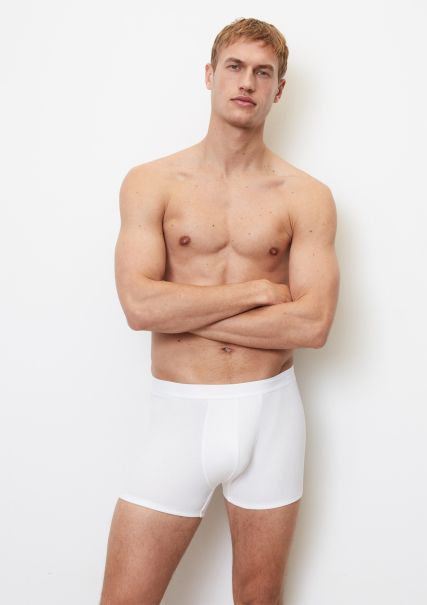 Ribbed Boxer Briefs Pack Of Two White Underwear Advance Men