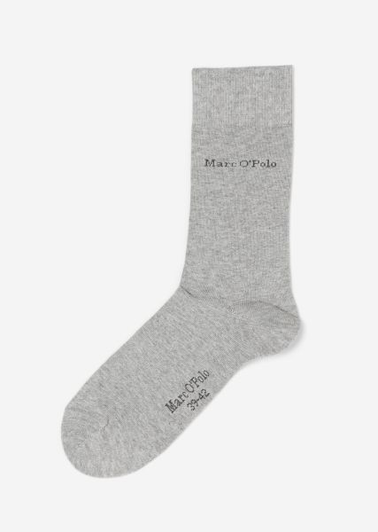 Logo Socks Pack Of Two Socks Grey Melange Men Unbeatable Price