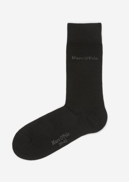 Bespoke Men Socks Black Regular Socks In Pack Of 6