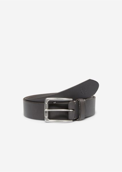 Men Grey Belt Made Of Robust Cowhide Durable Accessories