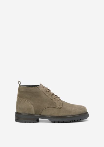 Desert Boat Made From Soft Suede Calfskin Taupe Men Boots Ingenious