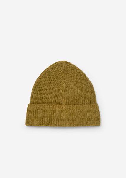 Deal Chenille Beanie Made From Pure Organic Cotton Weathered Oak Caps Men