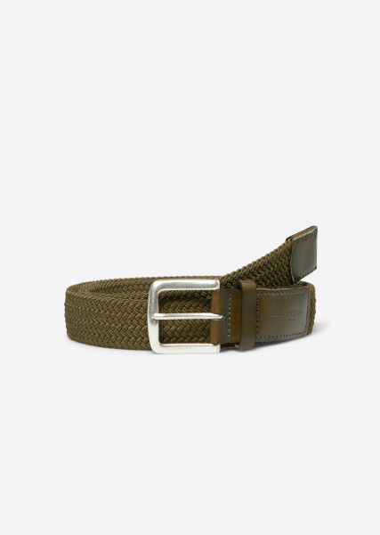 Belt In A Braided Look Belts Men Spanish Moss Durable