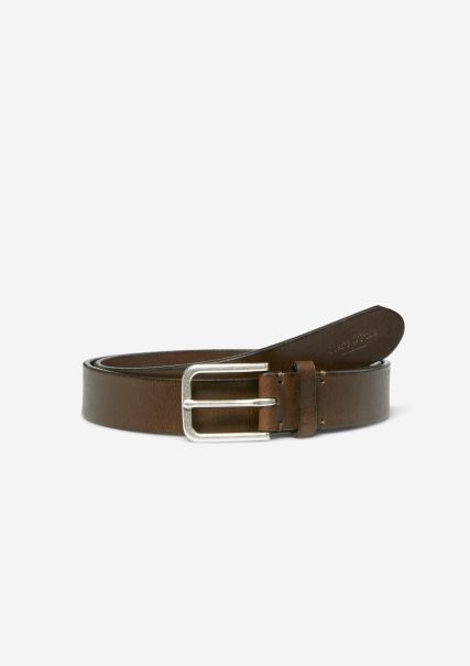 Belts Men Dark Brown Cost-Effective Belt Made Of Elegant Cowhide